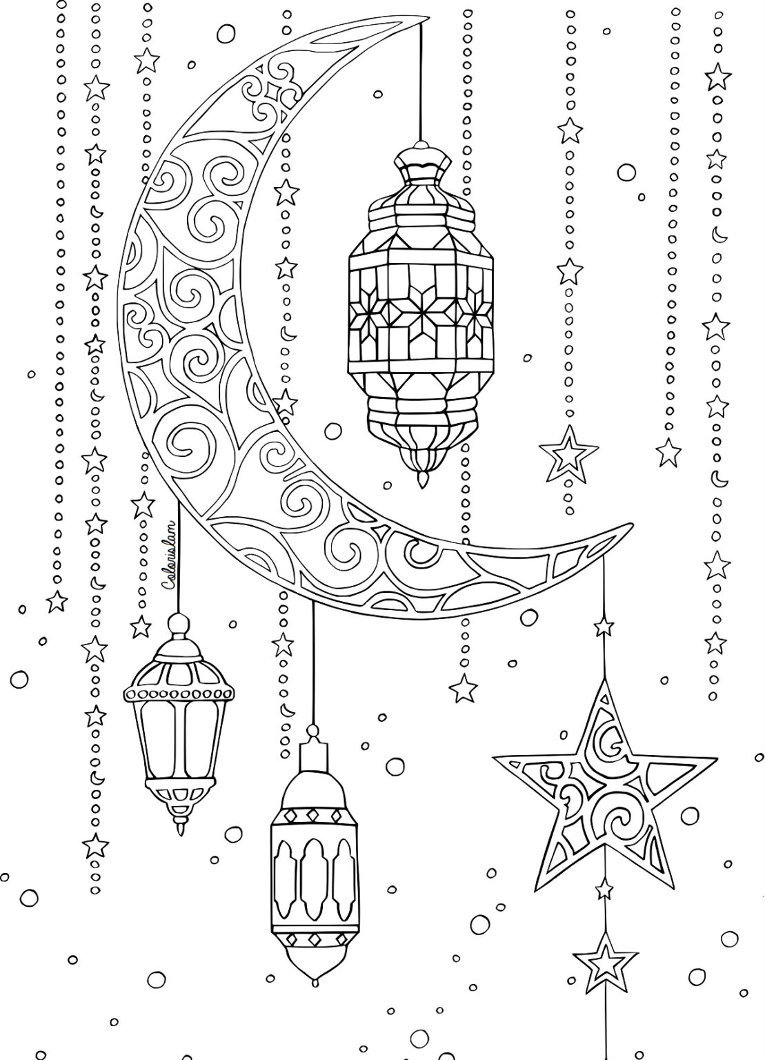 Ramadan Coloring Pages For Kids Islamic Charity People 2 People 786